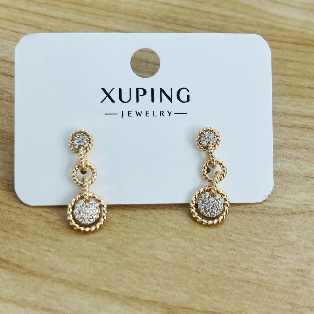 Ping Gold and Silver Circle Earrings